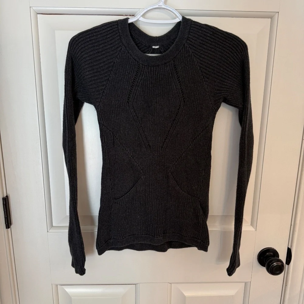Lululemon The Sweater The Better Heathered Black 45663